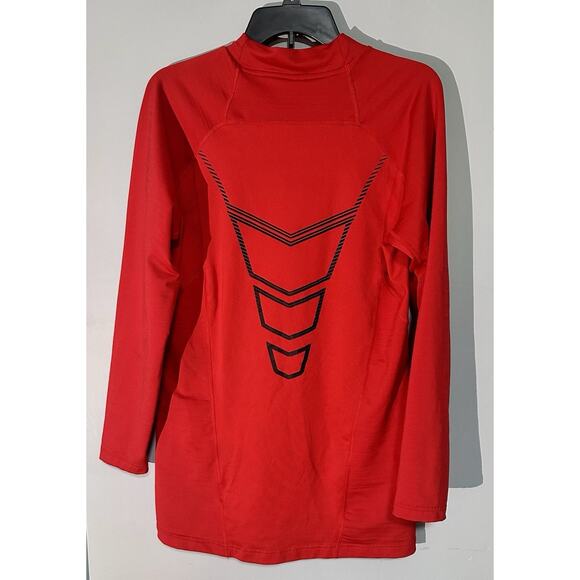 Nike Pro Hyperwarm Compression Shirt Men's XXL Ohio State Red Fitted Dri-Fit - Picture 2 of 6